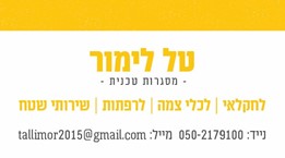 טל לימור מסגרות טכנית